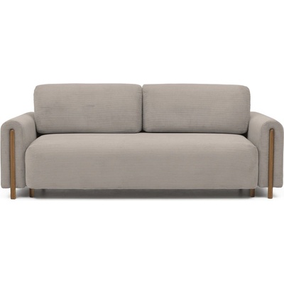 Eltap Светлокафяв разтегателен диван с място за съхранение от рипсено кадифе 244 cm Arcadova - ELTAP (SO-ARC-OA-20JAR)