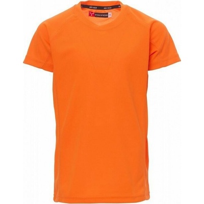 Payperwear dětské technicko-sportovní tričko Runner s raglánovými rukávy oranžová fluorescenční