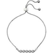Hot Diamonds nežný strieborný náramok s topaz a pravým diamantom Willow DL581