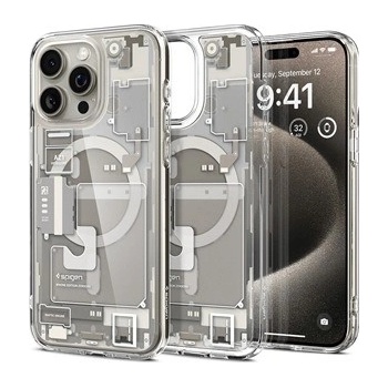 Spigen Ultra Hybrid MagSafe, zero one natural titanium - iPhone 15 Pro Max