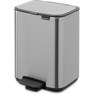 Brabantia Стоманено кошче за боклук с педал в матово сребрист цвят 4 l Bo - Brabantia (237843)