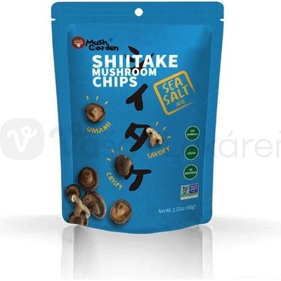 Mush Garden Chipsy z huby Shitake Morská soľ 60 g