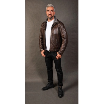 Max Original Leather pánska kožená bunda OFF ROAD FUR