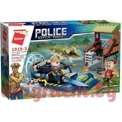 Qman Конструктор qman Полицейска лодка 1919-3 (q1919-3)