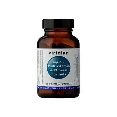 Viridian Nutrition High Five Multivitamin and Mineral Formula Natural komplex pro každý den 60 kapslí