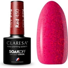 Claresa gel lak Red 430 Červená 5 ml