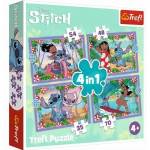 Trefl Puzzle 4in1 Crazy Day Lilo and Stitch Trefl 34633