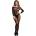 Le Désir Bodystocking with Off-Shoulder Long Sleeves Black XL-4XL