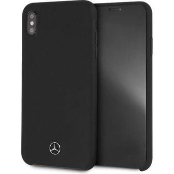 Mercedes-Benz Silicone Hard Case - силиконов (TPU) калъф за iPhone XS Max (черен)