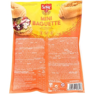 Schär Bagety mini na rozpečení 2 x 150 g – Zboží Dáma