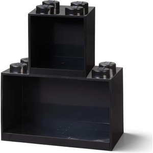 LEGO® Комплект от 2 черни детски рафта за стена Brick - LEGO® (41171733)