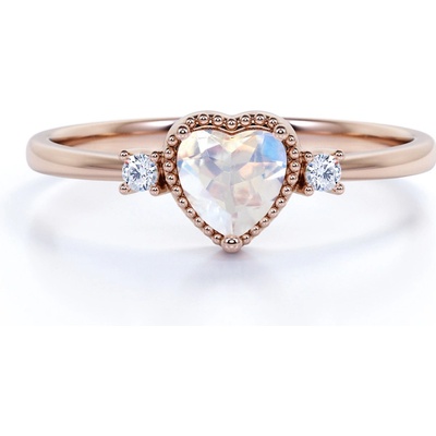 Emporial prsten zlato Vermeil GU DR14629R MOONSTONE ZIRCON