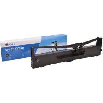 Compatible ЛЕНТА ЗА МАТРИЧЕН ПРИНТЕР EPSON FX-890 (FX890)/LQ-590 (LQ590) - Black - PN RR-EP-FX890-BK - 15 m x 12, 7 mm - G&G (300EPSFX 890BG)