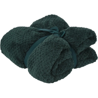 Homestyling Deka fleece Premium tmavo zelená 130x170