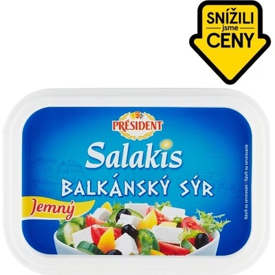 Président Salakis Balkánský sýr jemný 250g – Zboží Dáma