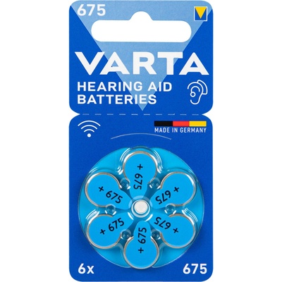 Varta Hearing Aid Type 675 6ks 24600101416
