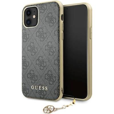 GUESS Кейс Guess GUHCN61GF4GGR за iPhone 11 6, 1" / XR grey/szary, твърд, 4G Charms Collection (GUE001463)