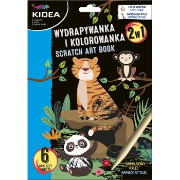 Kidea vyškrabovacie obrázky 2v1 Jednorožec D