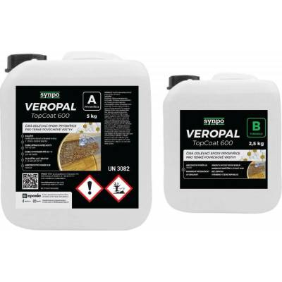 Synpo Povrchová ochrana stolů Veropal TOP COAT 600 čirá 15 kg