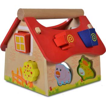 Image 1 of Moni Toys Дървена образователна къща с животни 2044