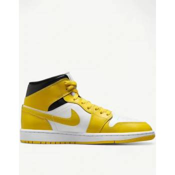 Nike Jordan 1 Mid Shoes White/Yellow