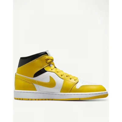 Nike Jordan 1 Mid Shoes White/Yellow