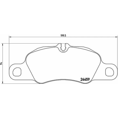 BREMBO Sada brzdových doštičiek P 65 019