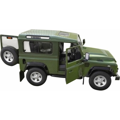 Jamara Land Rover Defender zelené 2,4GHz s manuálním otevíráním dveří 1:14