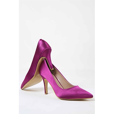 Moda Trend Дамски обувки от сатен - Лилави #316850 (316850_Лилав)