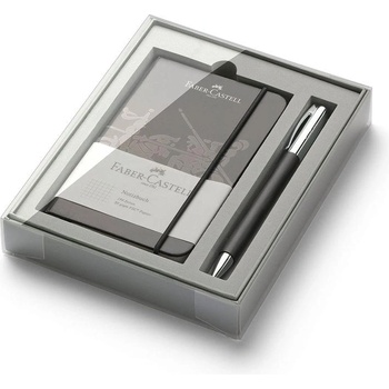 Faber-Castell Комплект Ambition, химикалка и тефтер, A6, чер (1005220136)