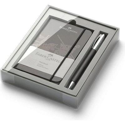 Faber-Castell Комплект Ambition, химикалка и тефтер, A6, чер (1005220136)
