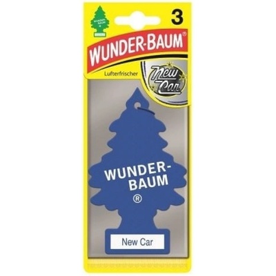 Wunder-Baum Ароматизатори за кола борче wunder-baum new car 3бр (7612720751860)