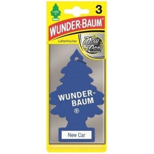 Wunder-Baum Ароматизатори за кола борче wunder-baum new car 3бр (7612720751860)