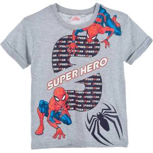 Kids movie heroes Тениска spiderman (ex1183-lgrey)