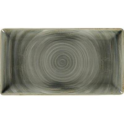 RAK Porcelain Spot talíř obdélný 33,5 cm olivínový RAK-SPTEDRG33
