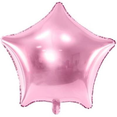 Party Deco Фолиев Балон Звезда в Светло Розово, 48см (fb3m-081j)