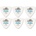 Dunlop 456R 1.0 Tortex Flex Triangle 6 Перце за китара (456R100-6PACK-SET)