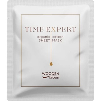 Wooden Spoon Маска за лице Time Expert, органичен памук, 1 брой