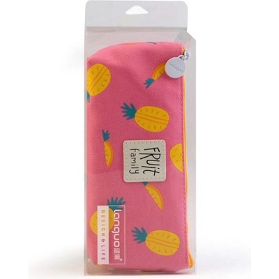 Klíčenka Pouzdro ovoce 8x19 cm 2 růžová střední ananas