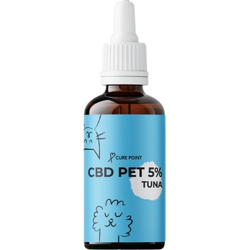 Cure Point CBD PET 5% olej pre psov a mačky s príchuťou klobásy 10 ml