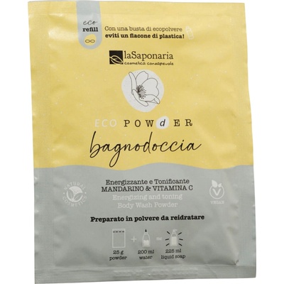 laSaponaria Energizující sprchový gel v prášku mandarinka a vitamin C 25 g