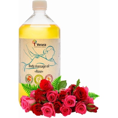 Verana rastlinný Masážny olej Ruža 1000 ml