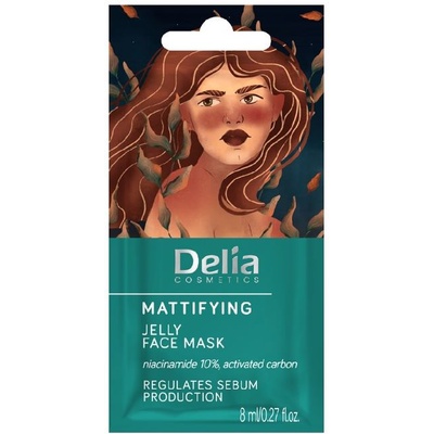 Delia Матираща гел маска за лице, 8 ml