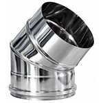MG Inox Инокс коляно 45° - Ф80 (Ф80 мм, 45° инокс)