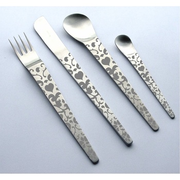 Herdmar (Португалия) Комплект прибори за хранене HERDMAR INGA №3 гравирани - 42 части (Herdmar 106-3042-0117-250-2400)