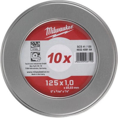 Milwaukee Rezný kotúč 125 x 1,0 mm 4932459164 10 ks