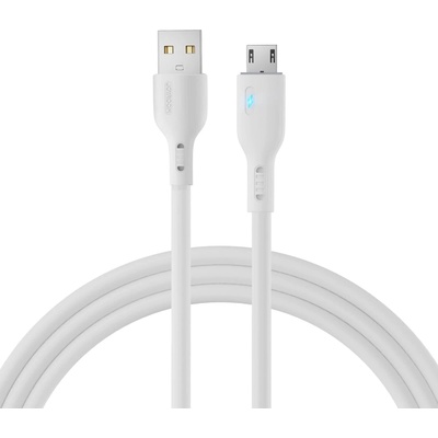 JOYROOM Кабел Joyroom S-UM018A13, USB към MicroUSB, 2.4A, 2m, бял (S-UM018A13W2)