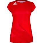 adidas Women's Short-Sleeve Performance Gym Top - Red
