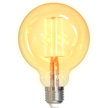 DELTACO SMART HOME SH-LFE27G95 LED крушка, E27, волфрамова, WIFI, 5, 5 W, бяла, регулируема