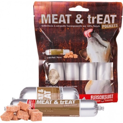 Meat Love Meat & Treat salámky z koňa 4 ks 160 g